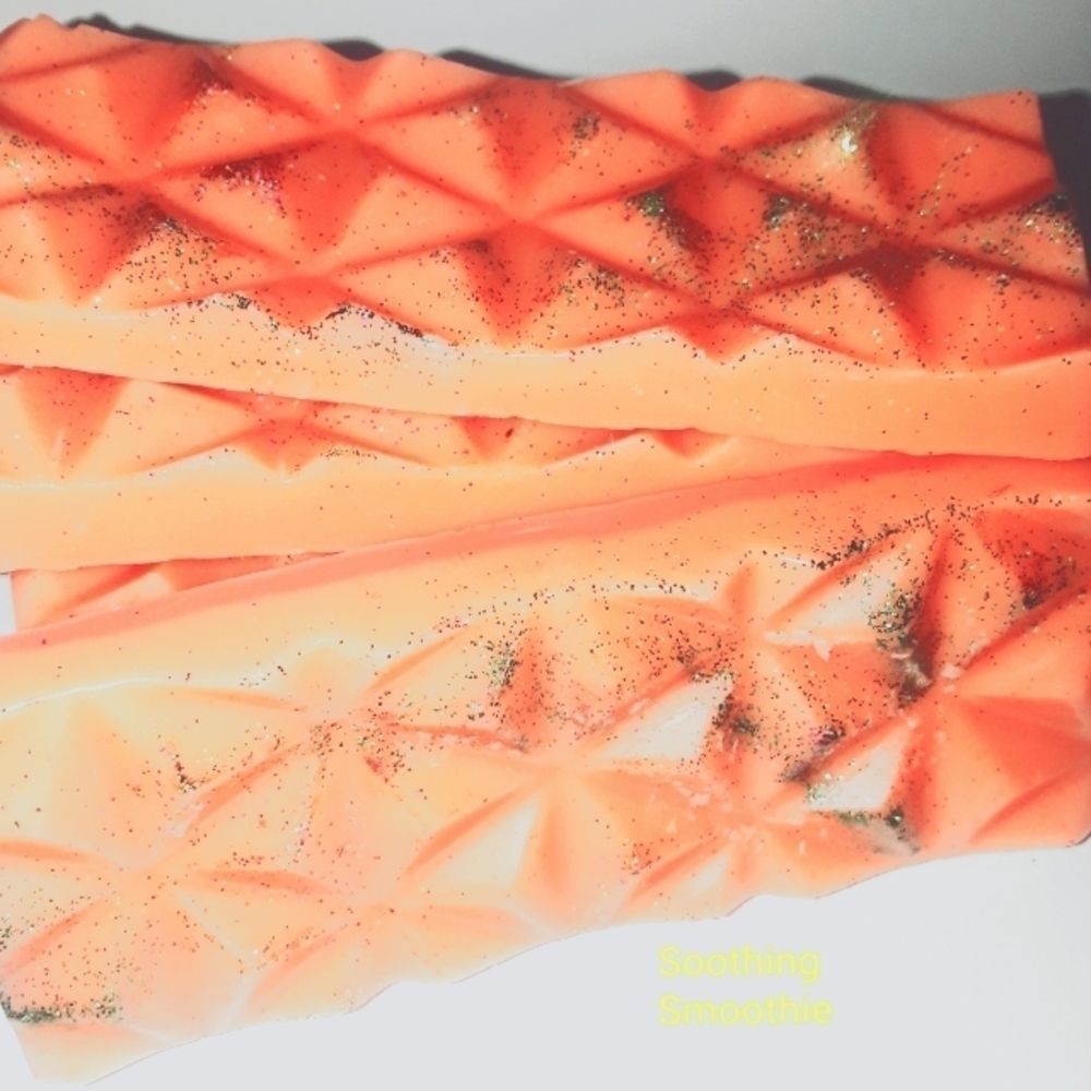 Hand CrafteSoothing Smoothie waxmelt glitter bar